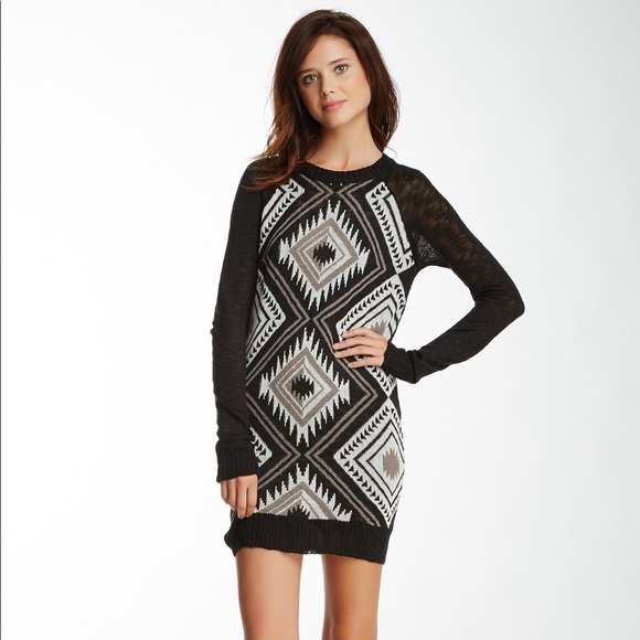 Luca Couture Tribal Sweater Dress - Picture 1 of 2